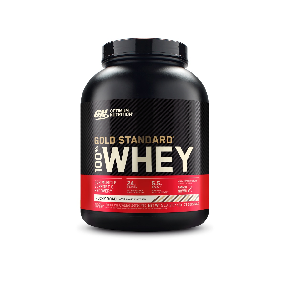 Optimum Nutrition Gold Standard 100% Whey Protein Powder, Double Rich Chocolate, 5 lb